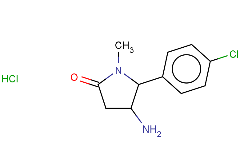 4-amino-5-(4-chlorophenyl)-1-methylpyrrolidin-2-one hydrochloride