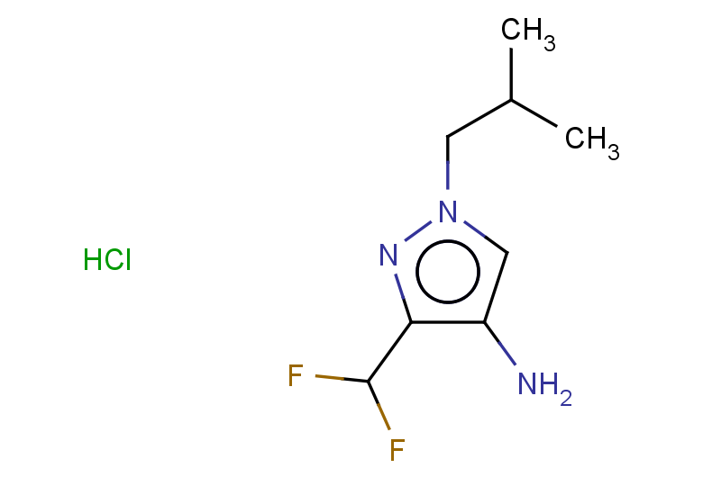 3-(difluoromethyl)-1-(2-methylpropyl)-1H-pyrazol-4-amine hydrochloride