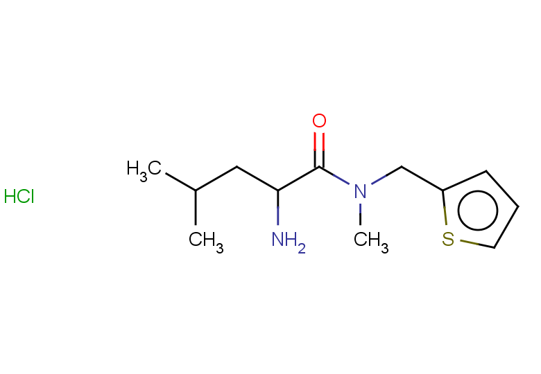 2-amino-N,4-dimethyl-N-(thiophen-2-ylmethyl)pentanamide hydrochloride