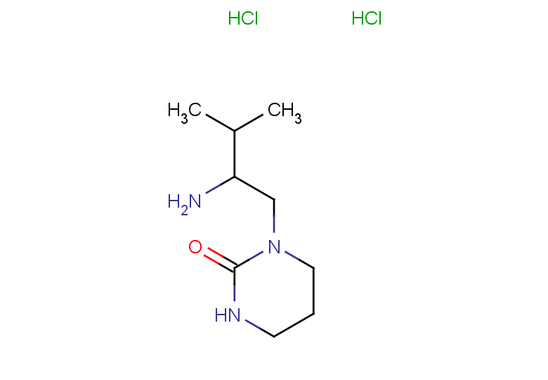 1-(2-amino-3-methylbutyl)-1,3-diazinan-2-one dihydrochloride