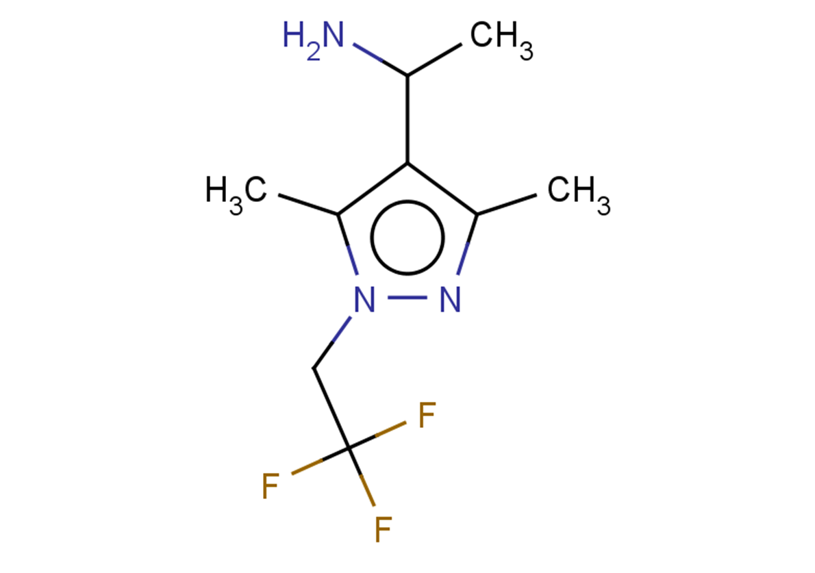 1-[3,5-dimethyl-1-(2,2,2-trifluoroethyl)-1H-pyrazol-4-yl]ethan-1-amine