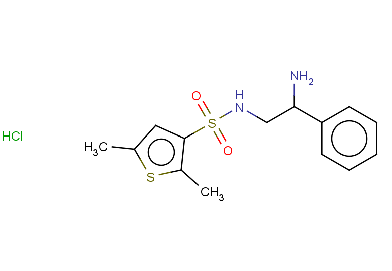 N-(2-amino-2-phenylethyl)-2,5-dimethylthiophene-3-sulfonamide hydrochloride