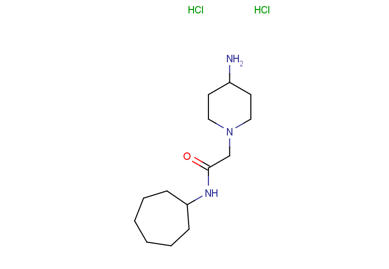 2-(4-aminopiperidin-1-yl)-N-cycloheptylacetamide dihydrochloride