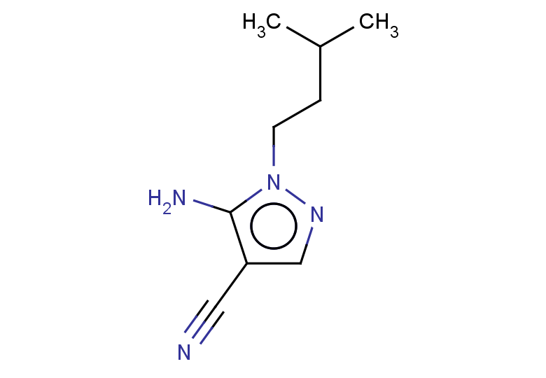 5-amino-1-(3-methylbutyl)-1H-pyrazole-4-carbonitrile