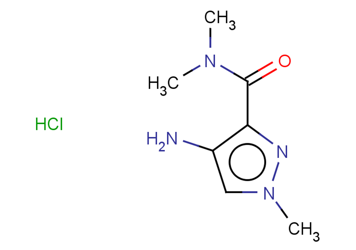 4-amino-N,N,1-trimethyl-1H-pyrazole-3-carboxamide hydrochloride