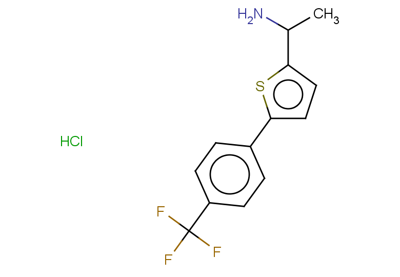 1-{5-[4-(trifluoromethyl)phenyl]thiophen-2-yl}ethan-1-amine hydrochloride