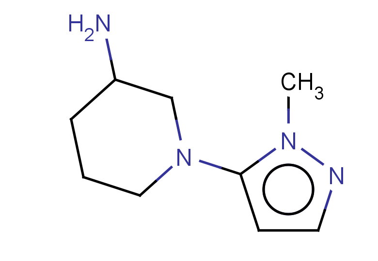 1-(1-methyl-1H-pyrazol-5-yl)piperidin-3-amine