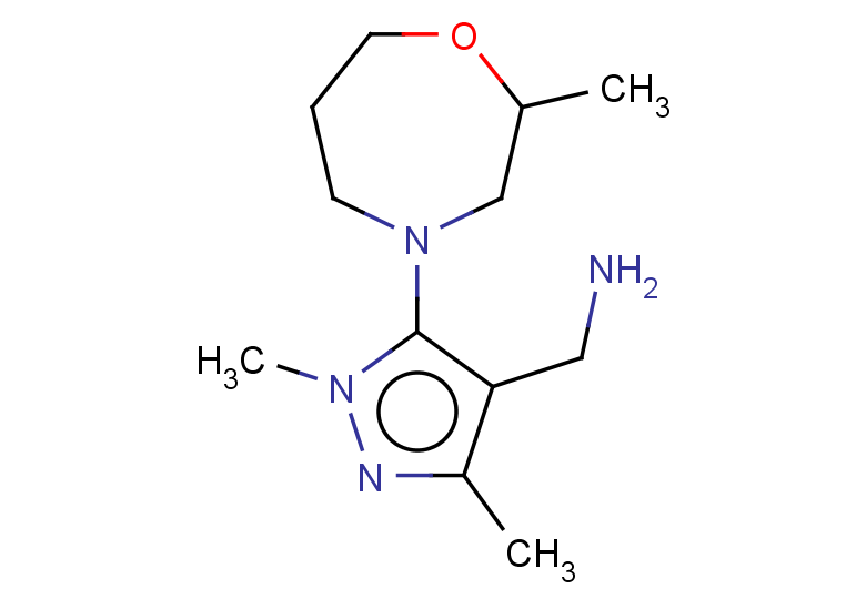 [1,3-dimethyl-5-(2-methyl-1,4-oxazepan-4-yl)-1H-pyrazol-4-yl]methanamine