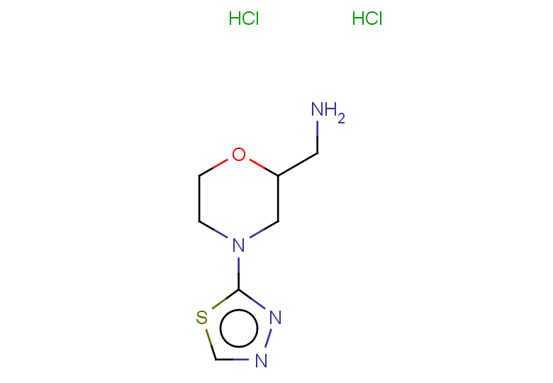 [4-(1,3,4-thiadiazol-2-yl)morpholin-2-yl]methanamine dihydrochloride