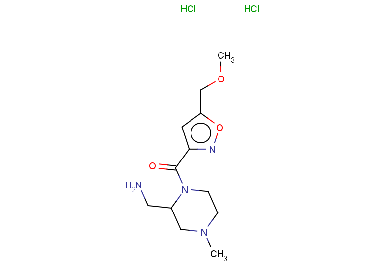{1-[5-(methoxymethyl)-1,2-oxazole-3-carbonyl]-4-methylpiperazin-2-yl}methanamine dihydrochloride