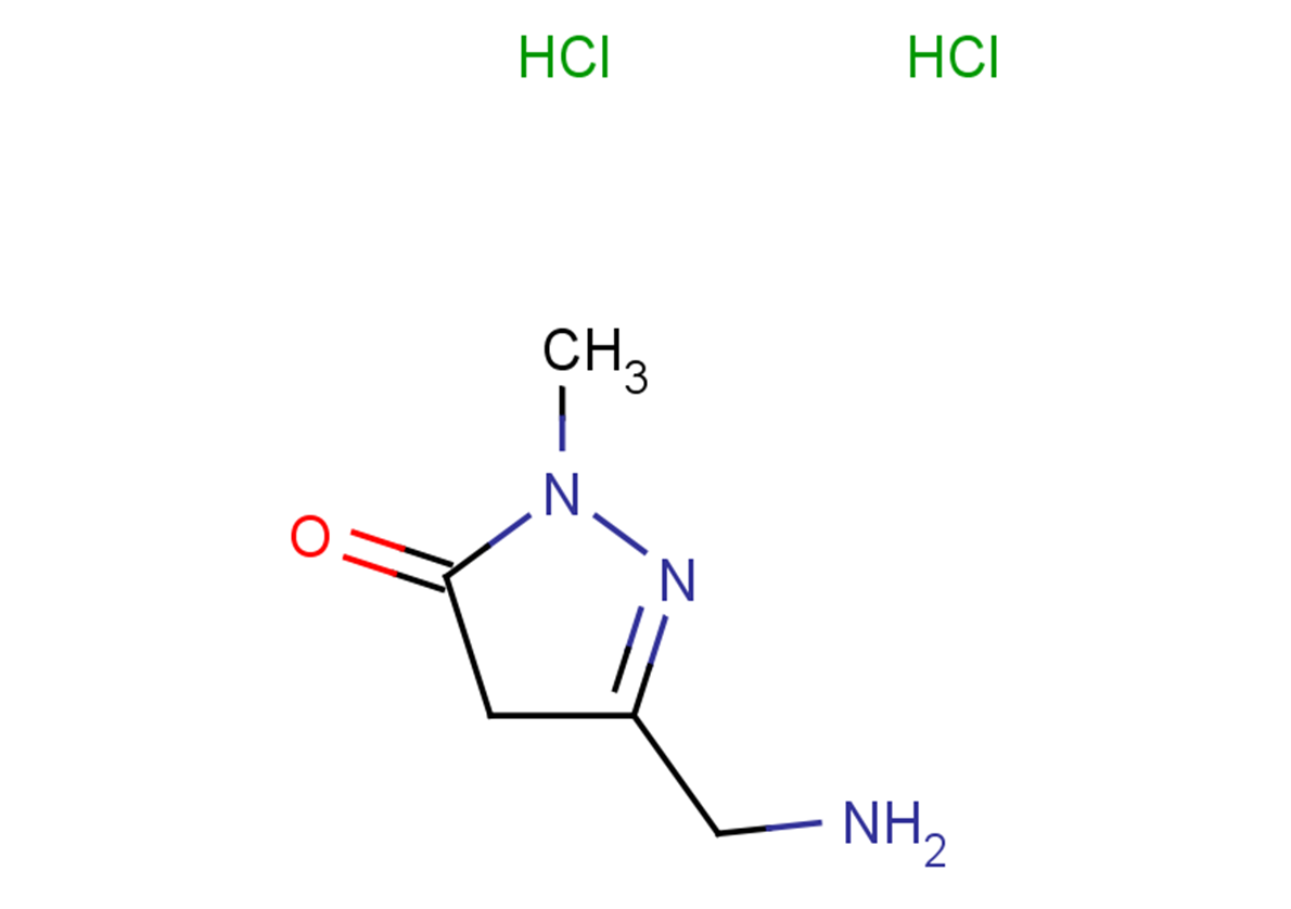 3-(aminomethyl)-1-methyl-4,5-dihydro-1H-pyrazol-5-one dihydrochloride