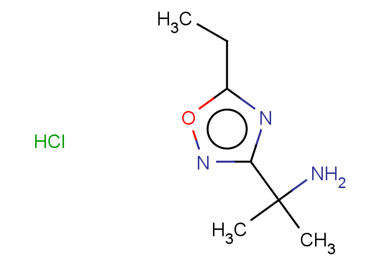 2-(5-ethyl-1,2,4-oxadiazol-3-yl)propan-2-amine hydrochloride