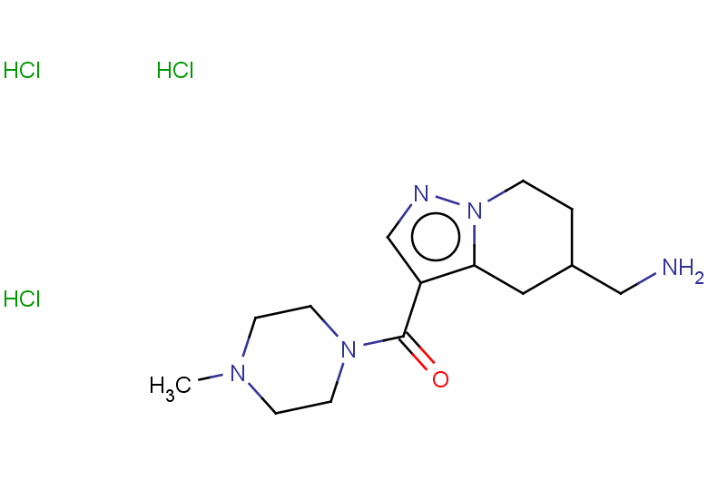 [3-(4-methylpiperazine-1-carbonyl)-4H,5H,6H,7H-pyrazolo[1,5-a]pyridin-5-yl]methanamine trihydrochloride