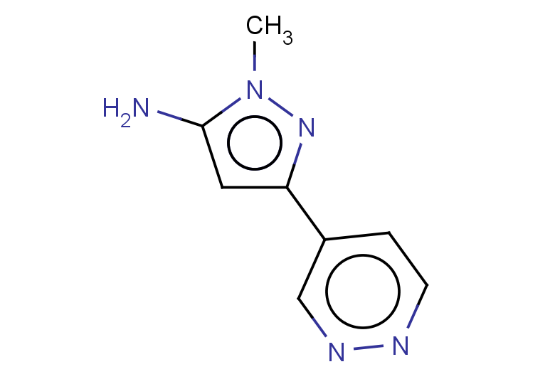 1-methyl-3-(pyridazin-4-yl)-1H-pyrazol-5-amine