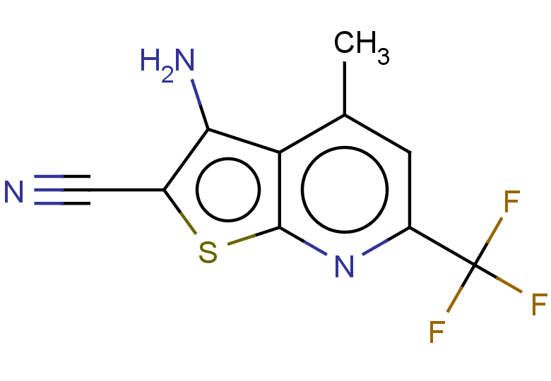3-amino-4-methyl-6-(trifluoromethyl)thieno[2,3-b]pyridine-2-carbonitrile