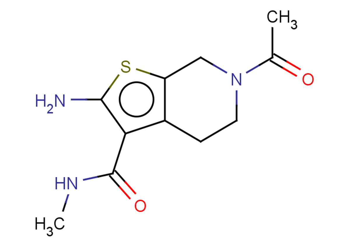 6-ACETYL-2-AMINO-N-METHYL-4,5,6,7-TETRAHYDROTHIENO[2,3-C]PYRIDINE-3-CARBO+
