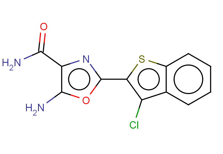 5-amino-2-(3-chloro-1-benzothiophen-2-yl)-1,3-oxazole-4-carboxamide