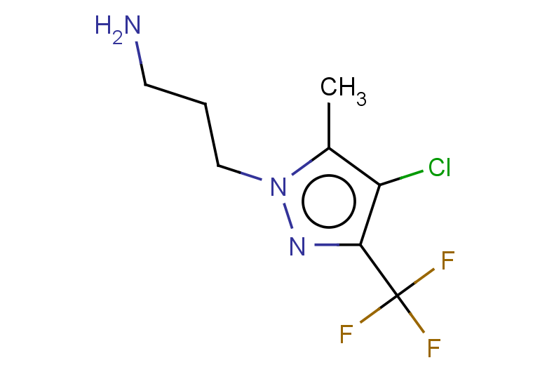 3-[4-chloro-5-methyl-3-(trifluoromethyl)-1H-pyrazol-1-yl]propan-1-amine