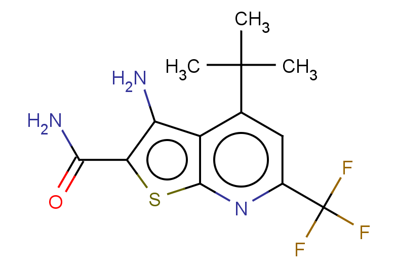 3-amino-4-tert-butyl-6-(trifluoromethyl)thieno[2,3-b]pyridine-2-carboxamide