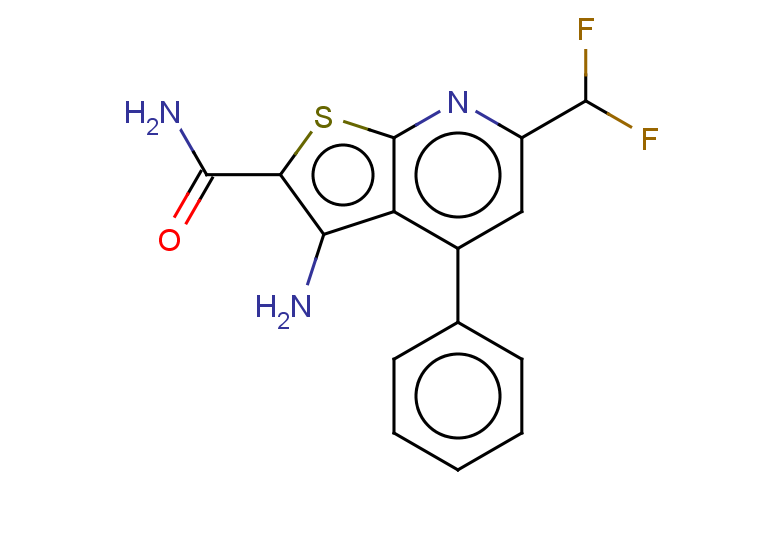 3-amino-6-(difluoromethyl)-4-phenylthieno[2,3-b]pyridine-2-carboxamide