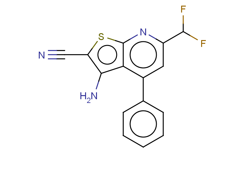 3-amino-6-(difluoromethyl)-4-phenylthieno[2,3-b]pyridine-2-carbonitrile