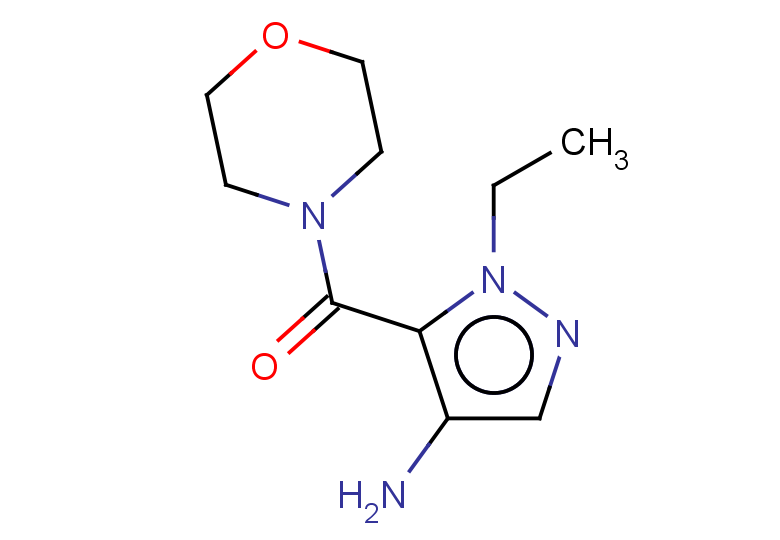 1-ethyl-5-(morpholine-4-carbonyl)-1H-pyrazol-4-amine