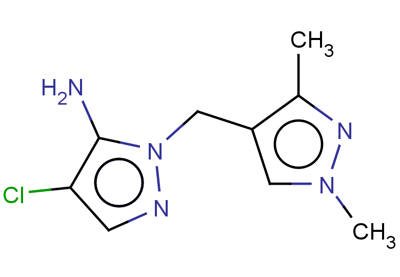 4-chloro-1-[(1,3-dimethyl-1H-pyrazol-4-yl)methyl]-1H-pyrazol-5-amine
