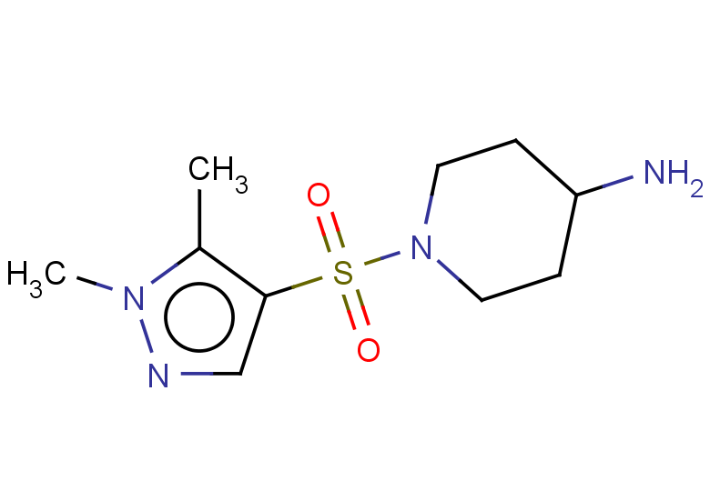 1-[(1,5-dimethyl-1H-pyrazol-4-yl)sulfonyl]piperidin-4-amine