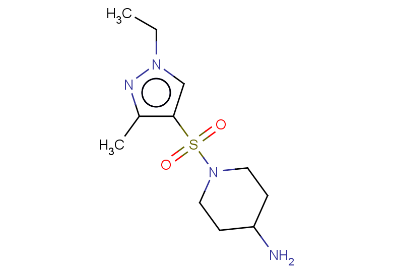 1-[(1-ethyl-3-methyl-1H-pyrazol-4-yl)sulfonyl]piperidin-4-amine