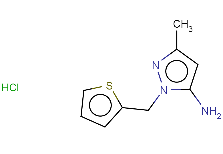 3-methyl-1-[(thiophen-2-yl)methyl]-1H-pyrazol-5-amine hydrochloride