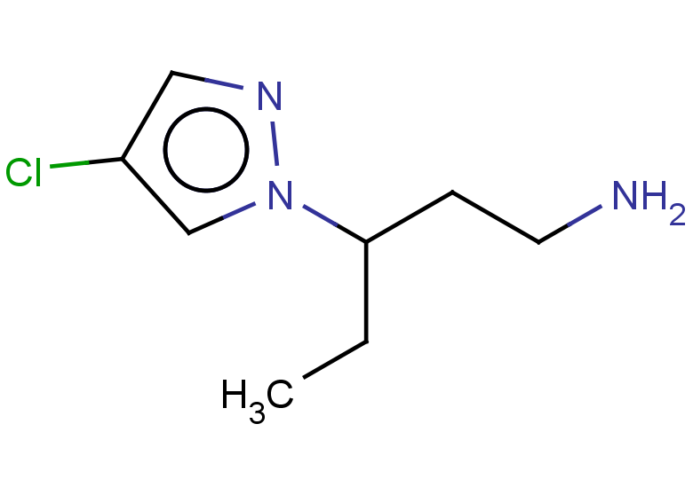 3-(4-chloro-1H-pyrazol-1-yl)pentan-1-amine