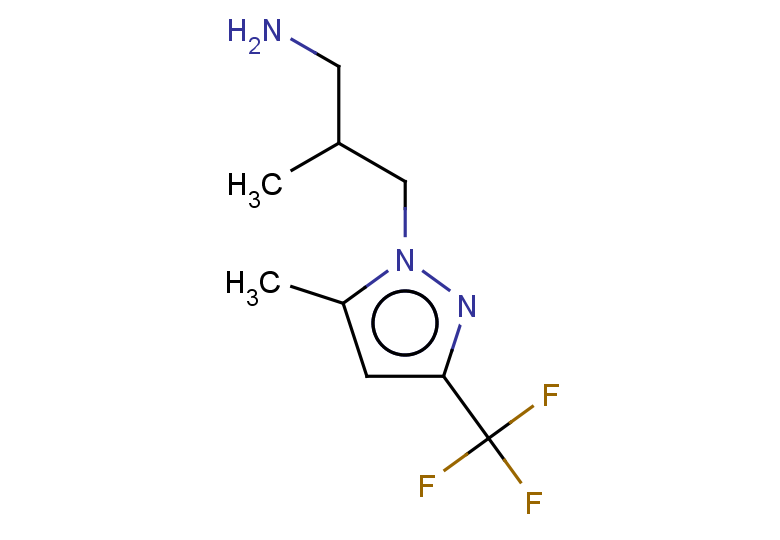 2-methyl-3-[5-methyl-3-(trifluoromethyl)-1H-pyrazol-1-yl]propan-1-amine