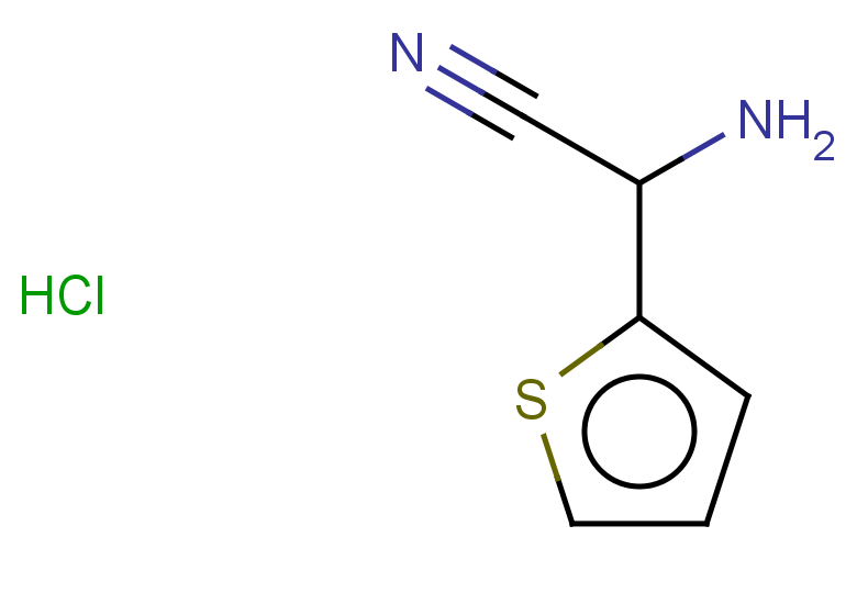 2-amino-2-(thiophen-2-yl)acetonitrile hydrochloride
