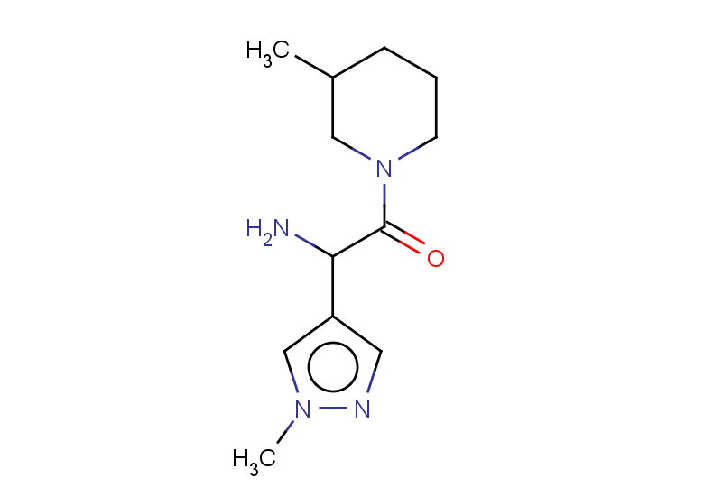 2-amino-2-(1-methyl-1H-pyrazol-4-yl)-1-(3-methylpiperidin-1-yl)ethan-1-one