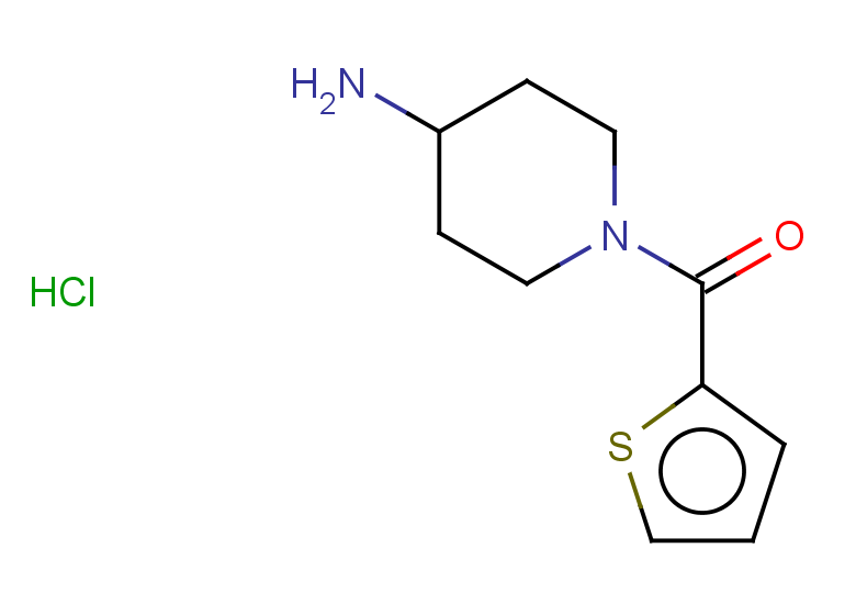 1-(thiophene-2-carbonyl)piperidin-4-amine hydrochloride