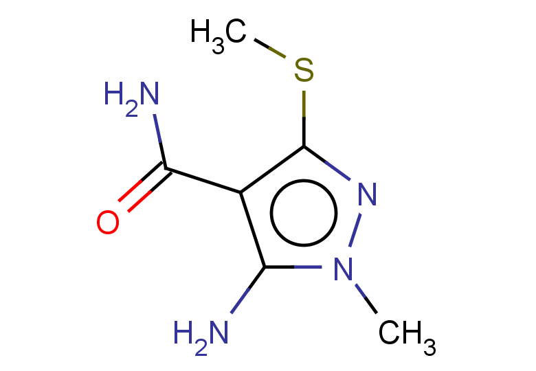 5-amino-1-methyl-3-(methylsulfanyl)-1H-pyrazole-4-carboxamide