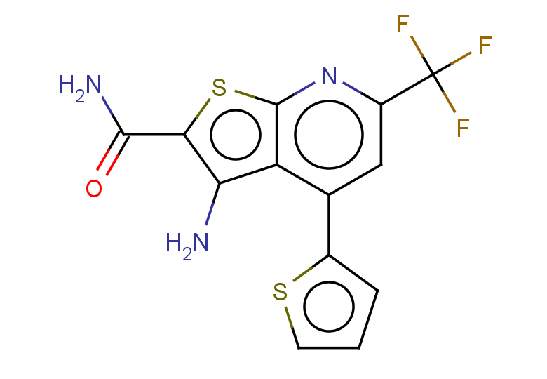 3-amino-4-(thiophen-2-yl)-6-(trifluoromethyl)thieno[2,3-b]pyridine-2-carboxamide