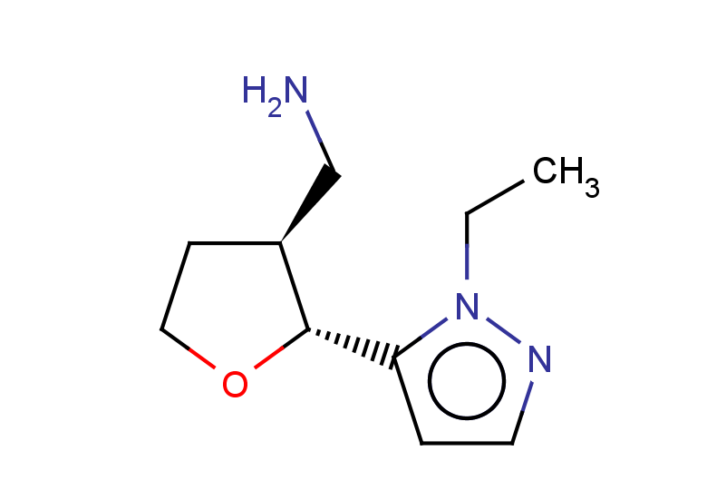 rac-[(2R,3S)-2-(1-ethyl-1H-pyrazol-5-yl)oxolan-3-yl]methanamine, trans