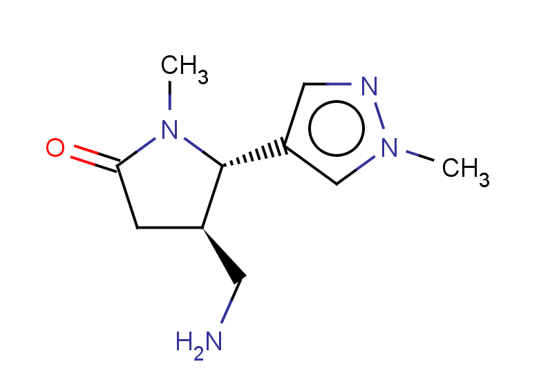 rac-(4R,5S)-4-(aminomethyl)-1-methyl-5-(1-methyl-1H-pyrazol-4-yl)pyrrolidin-2-one, trans
