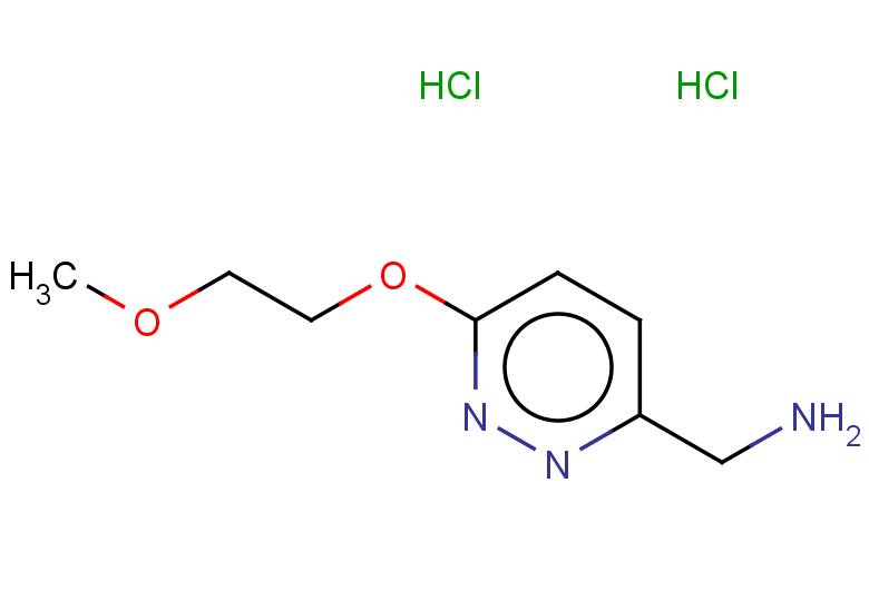 [6-(2-methoxyethoxy)pyridazin-3-yl]methanamine dihydrochloride