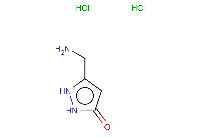5-(aminomethyl)-2,3-dihydro-1H-pyrazol-3-one dihydrochloride