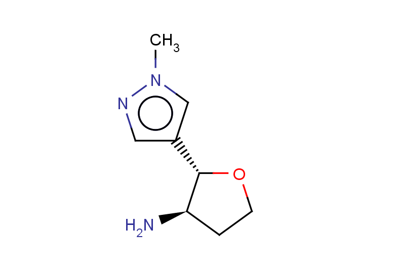 rac-(2R,3S)-2-(1-methyl-1H-pyrazol-4-yl)oxolan-3-amine, trans
