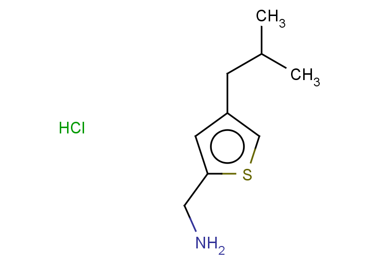 [4-(2-methylpropyl)thiophen-2-yl]methanamine hydrochloride