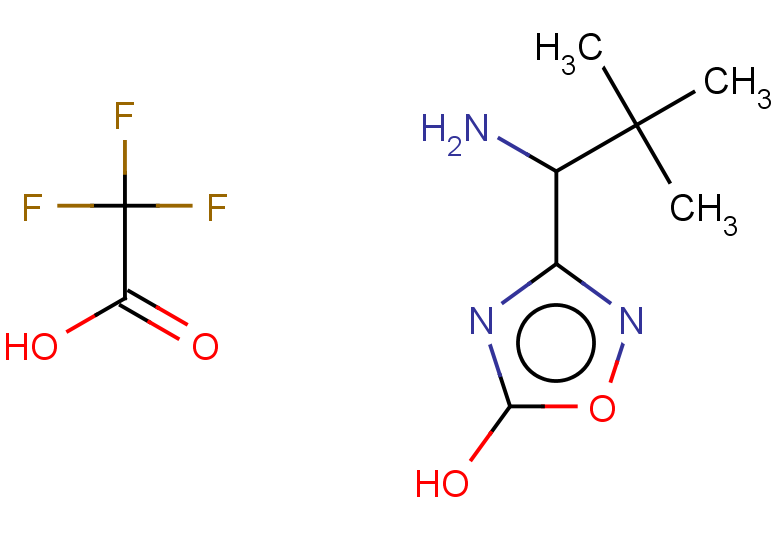 3-(1-amino-2,2-dimethylpropyl)-1,2,4-oxadiazol-5-ol, trifluoroacetic acid