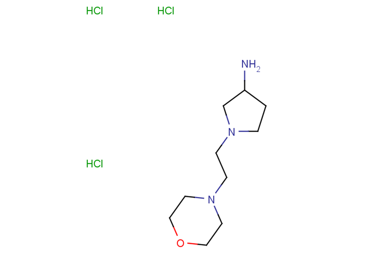 1-[2-(morpholin-4-yl)ethyl]pyrrolidin-3-amine trihydrochloride