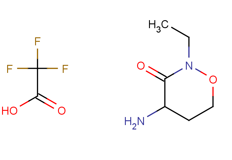 4-amino-2-ethyl-1,2-oxazinan-3-one, trifluoroacetic acid