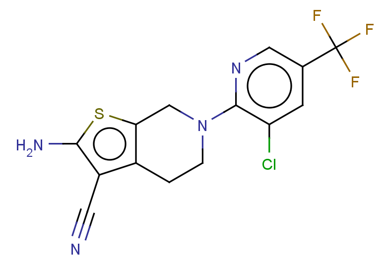 2-amino-6-[3-chloro-5-(trifluoromethyl)pyridin-2-yl]-4H,5H,6H,7H-thieno[2,3-c]pyridine-3-carbonitrile