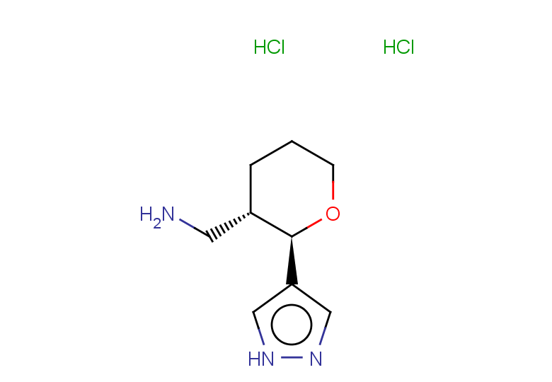 rac-[(2R,3S)-2-(1H-pyrazol-4-yl)oxan-3-yl]methanamine dihydrochloride, trans