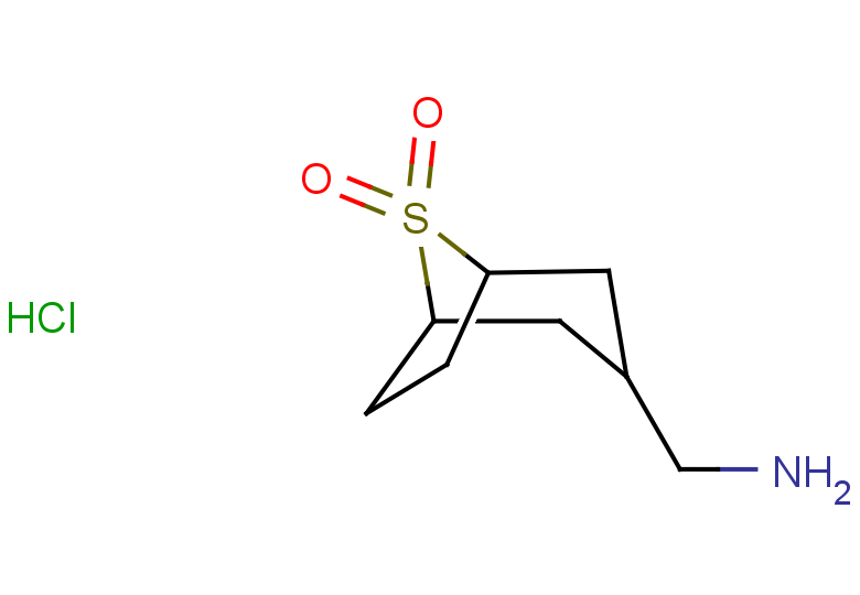 3-(aminomethyl)-8lambda6-thiabicyclo[3.2.1]octane-8,8-dione hydrochloride
