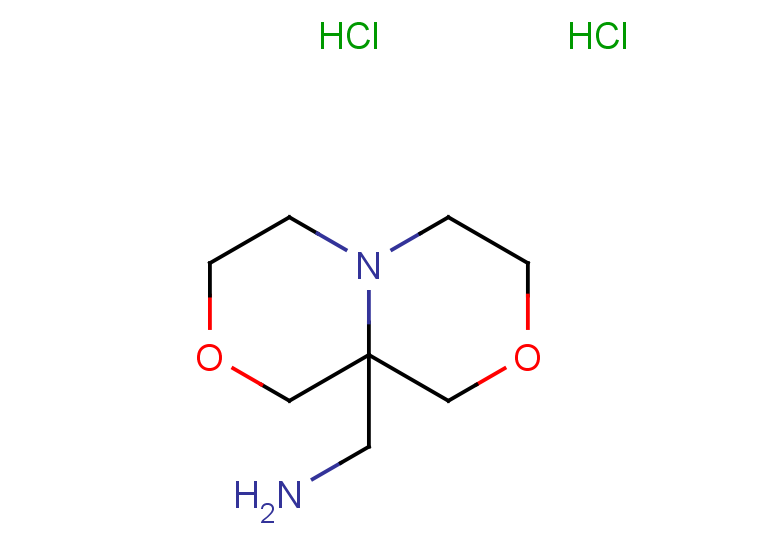 {hexahydro-1H-[1,4]oxazino[3,4-c]morpholin-9a-yl}methanamine dihydrochloride